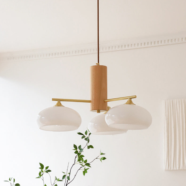 Nova Lustre Métal Verre Kaki Naturel Salon