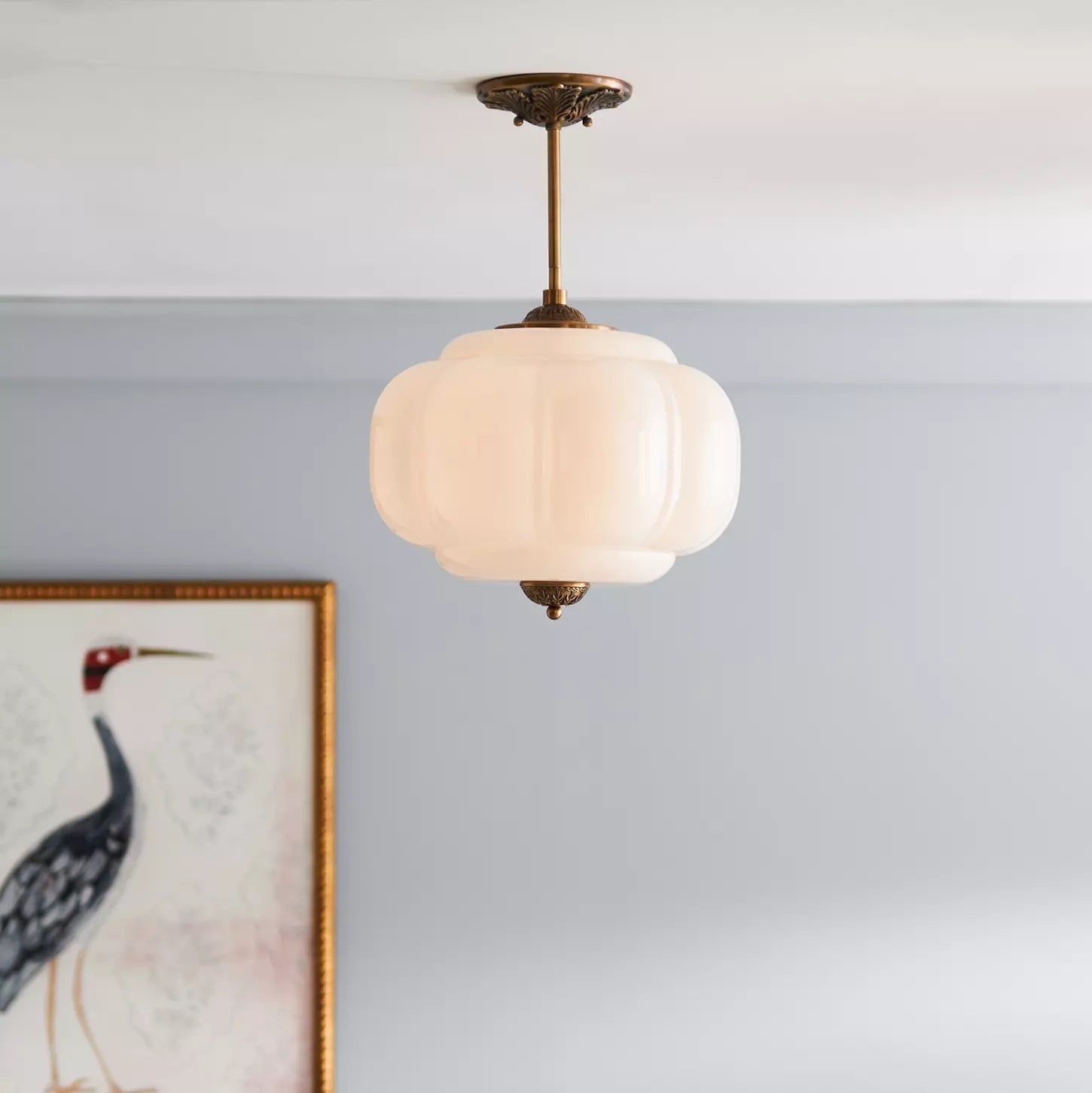 Eldio Lampe Plafond Semi-Encastrée en Verre Vert