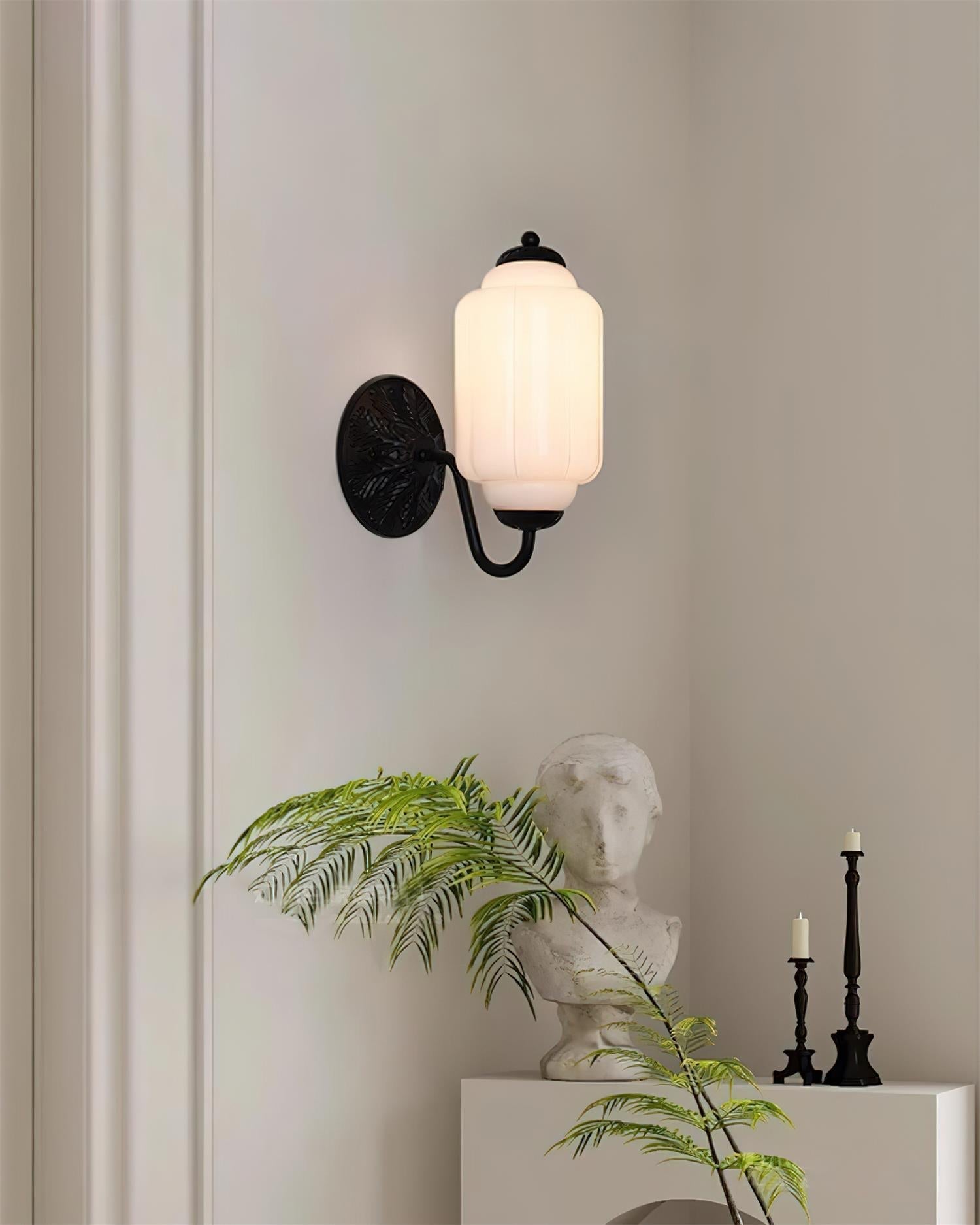 Melvane Applique murale vintage en verre rose