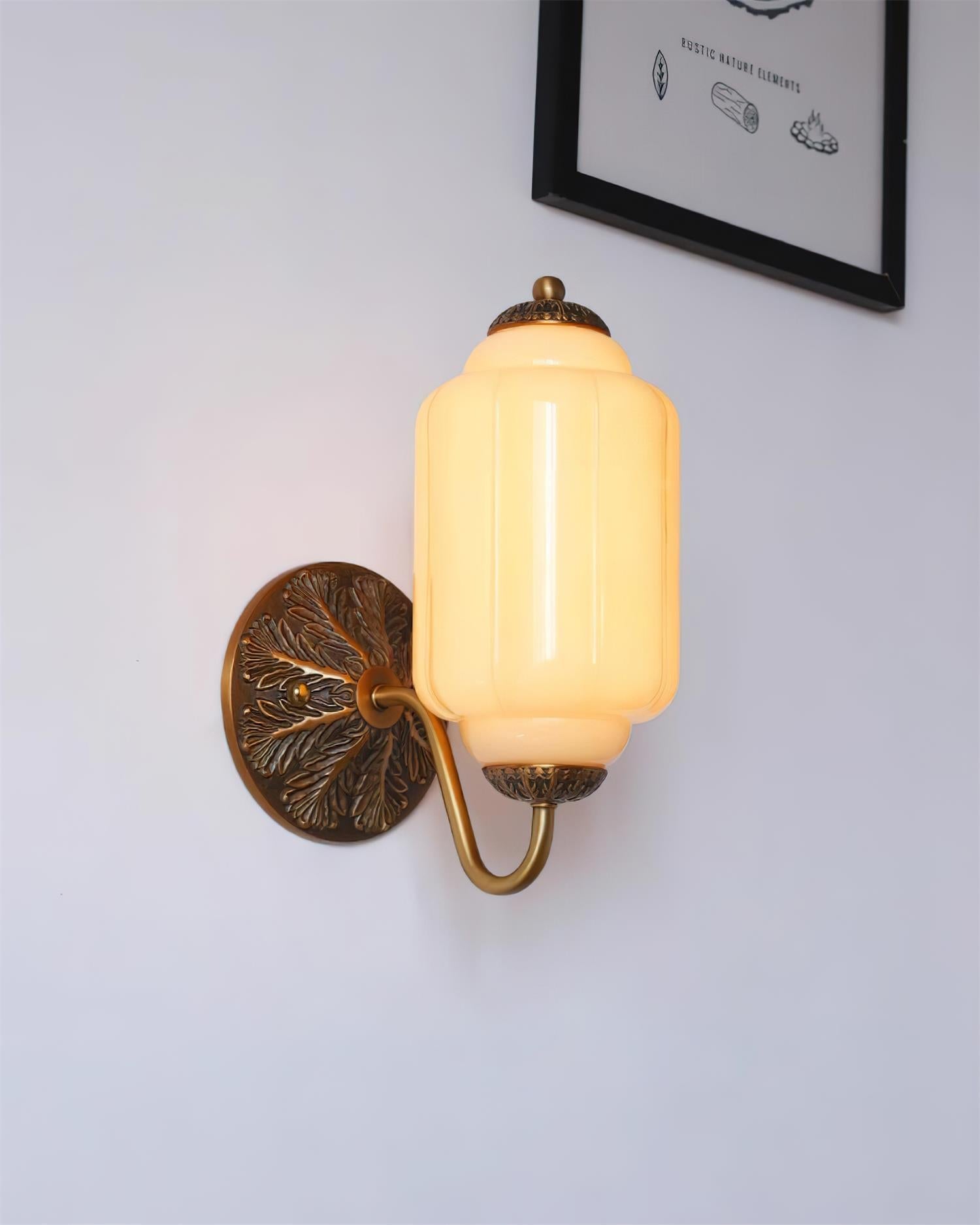 Melvane Applique murale vintage en verre rose