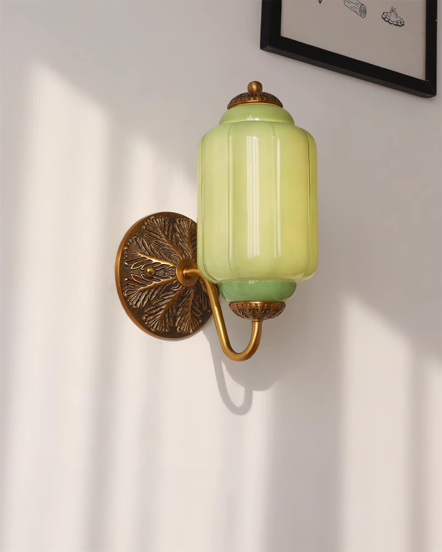 Melvane Applique murale vintage en verre rose