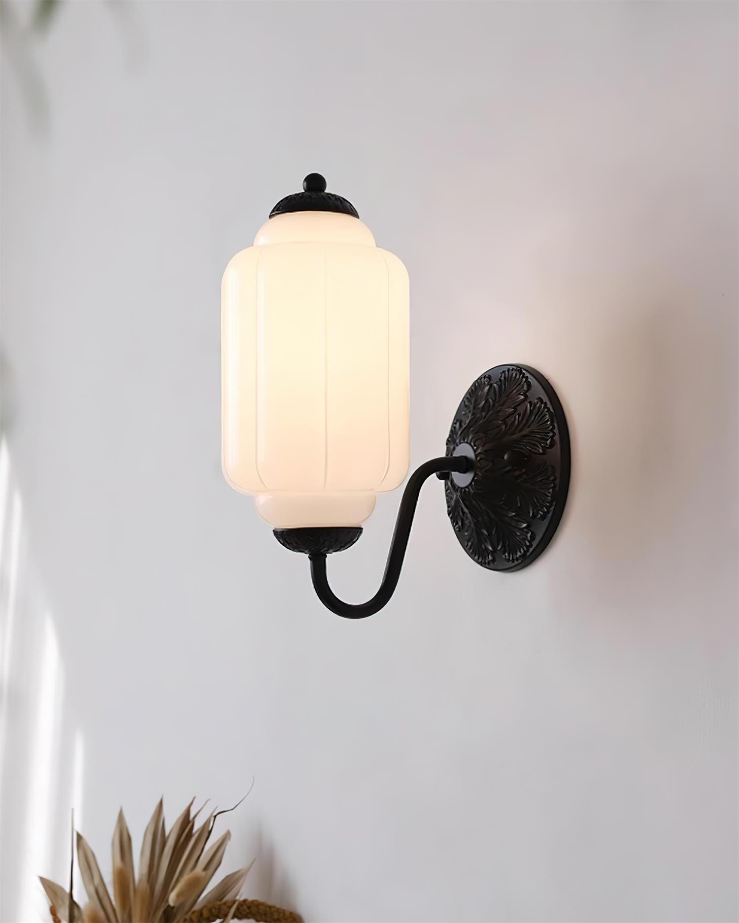 Melvane Applique murale vintage en verre rose