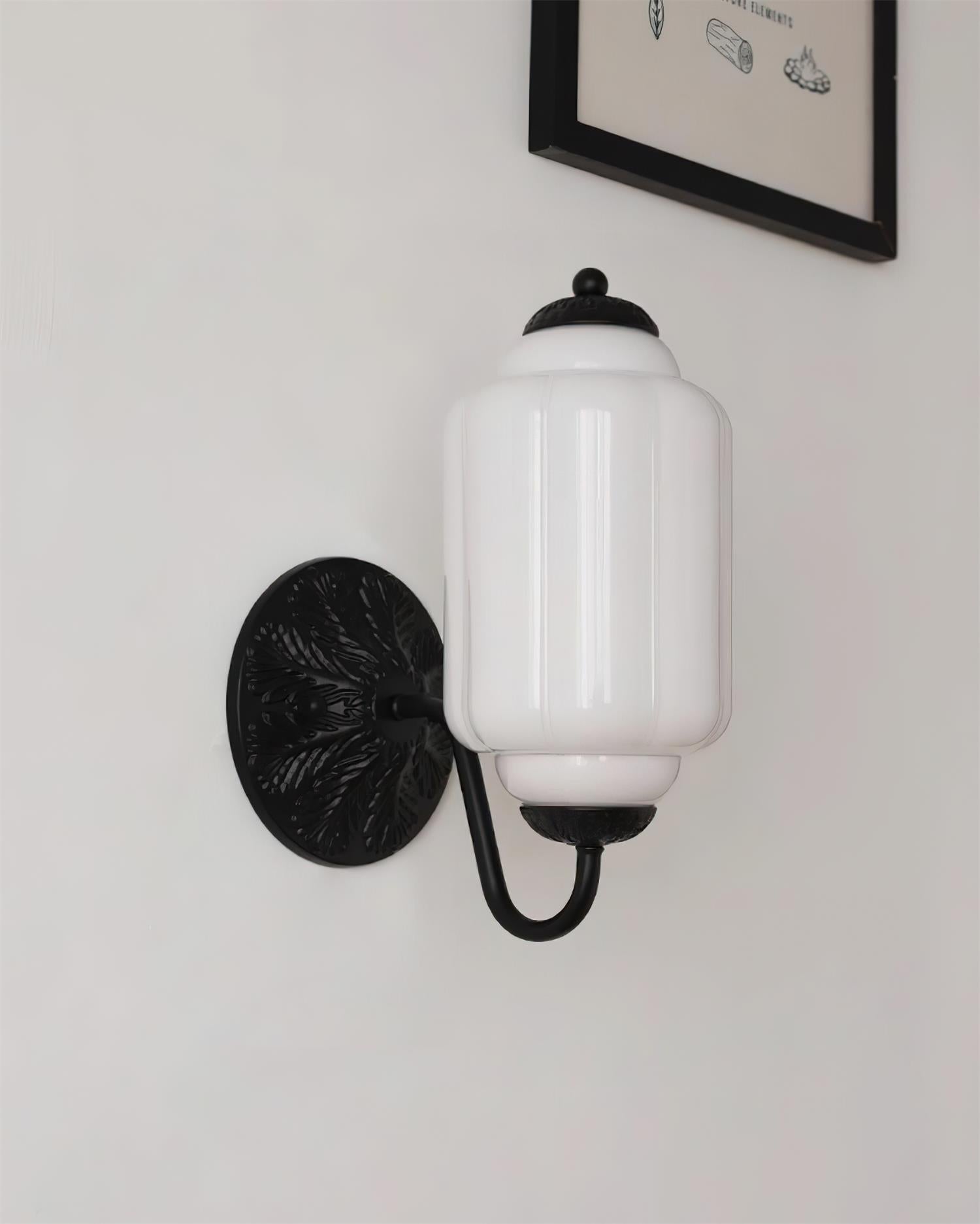 Melvane Applique murale vintage en verre rose