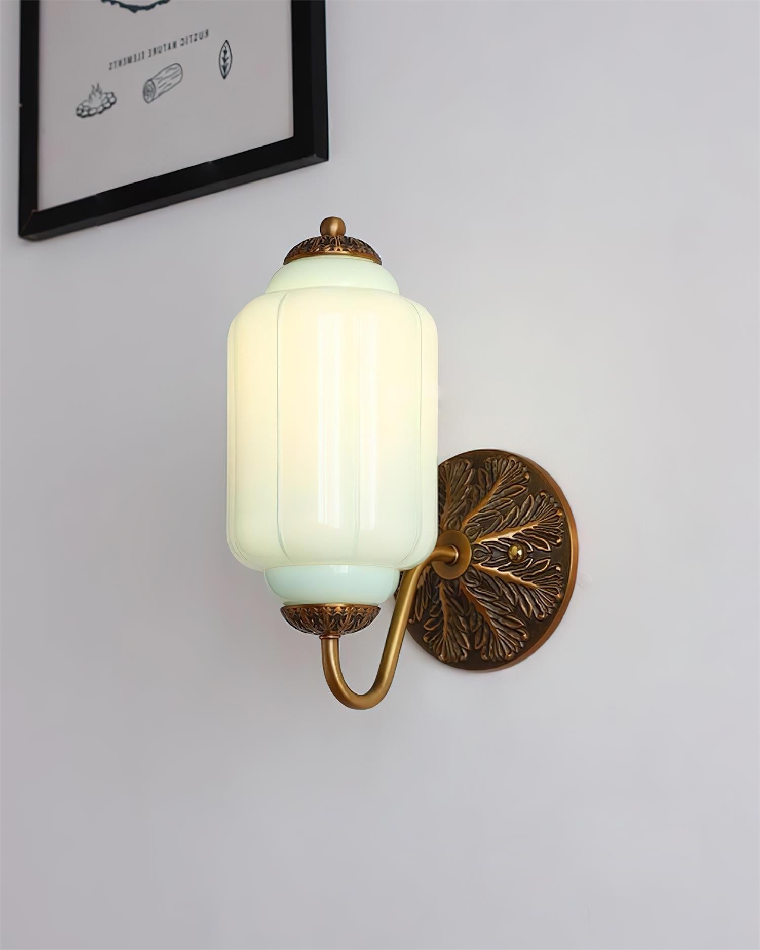 Melvane Applique murale vintage en verre rose