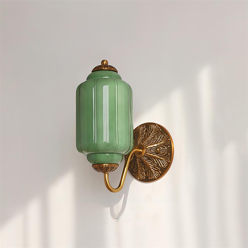 Melvane Applique murale vintage en verre rose