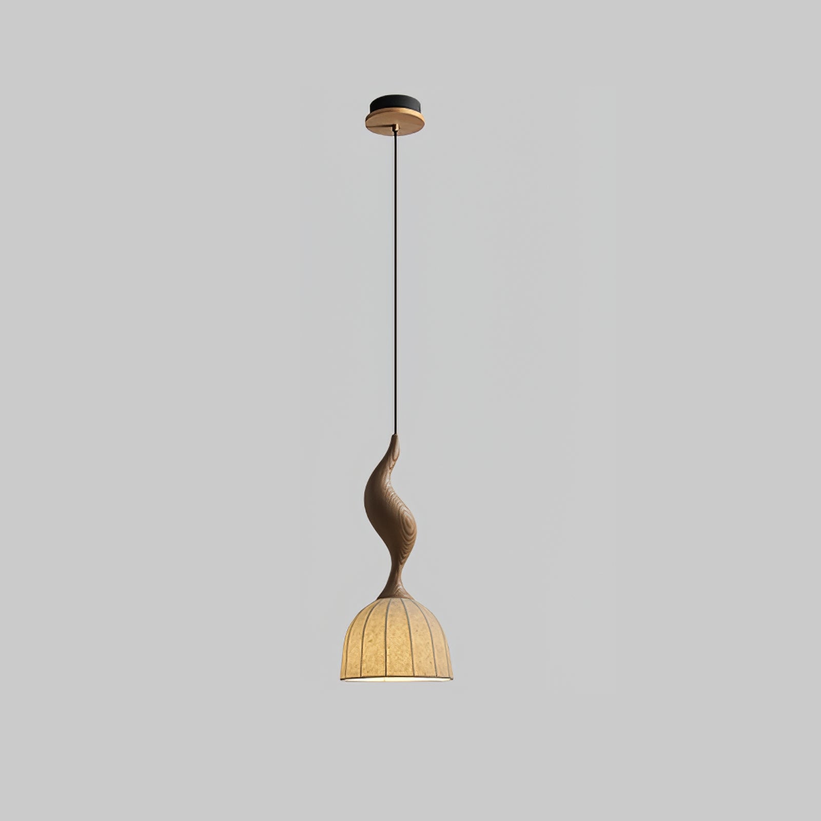 Colire Créativité Tordu Bois Suspension Lumière