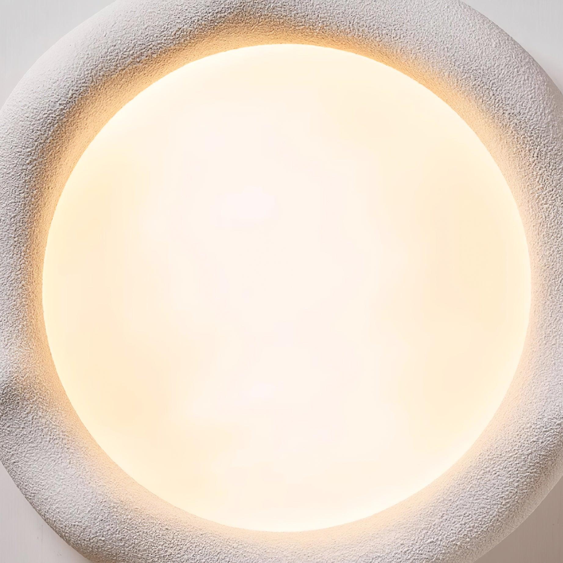 Vesperin Plafonnier en résine organique et fibre de verre, couleur beige
