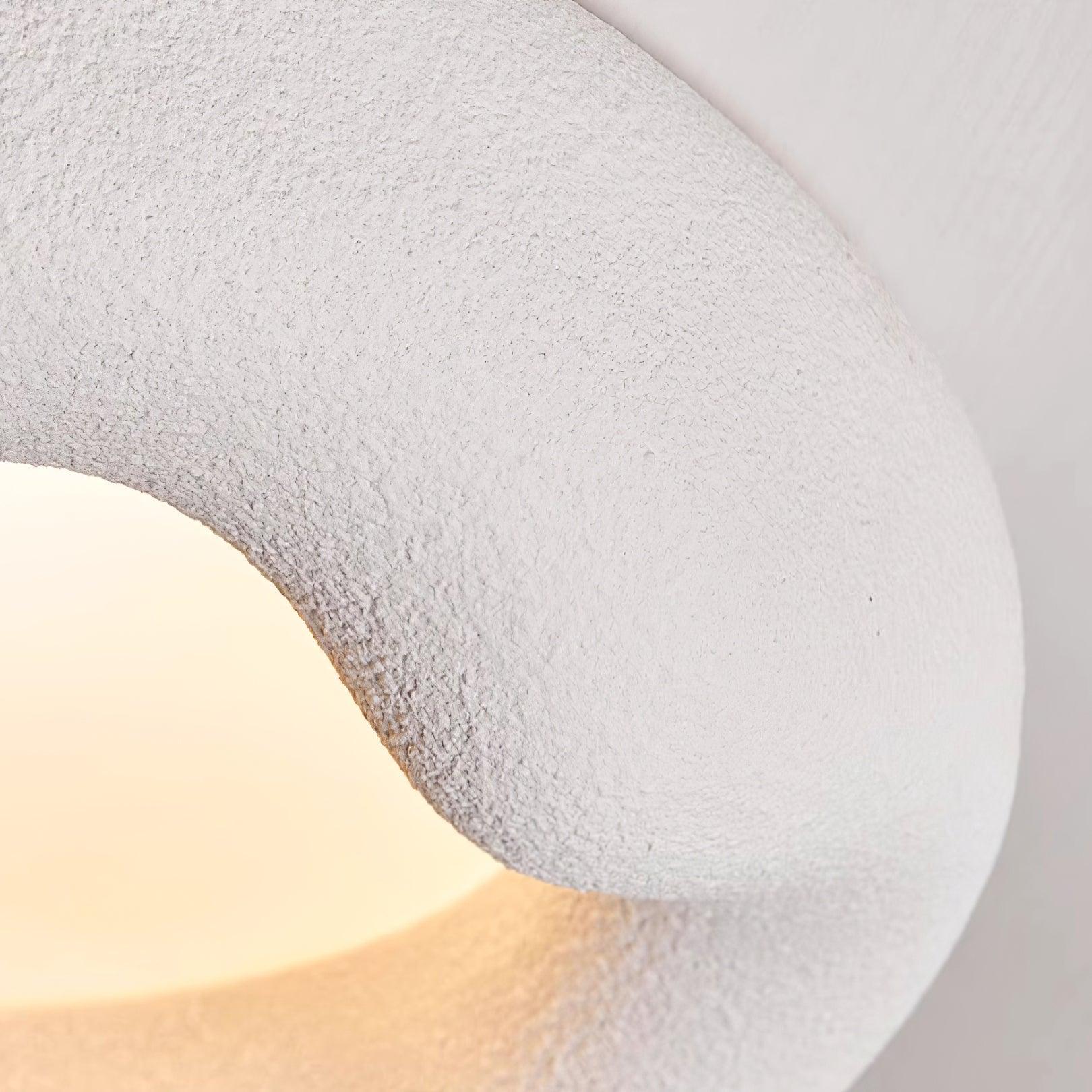 Vesperin Plafonnier en résine organique et fibre de verre, couleur beige