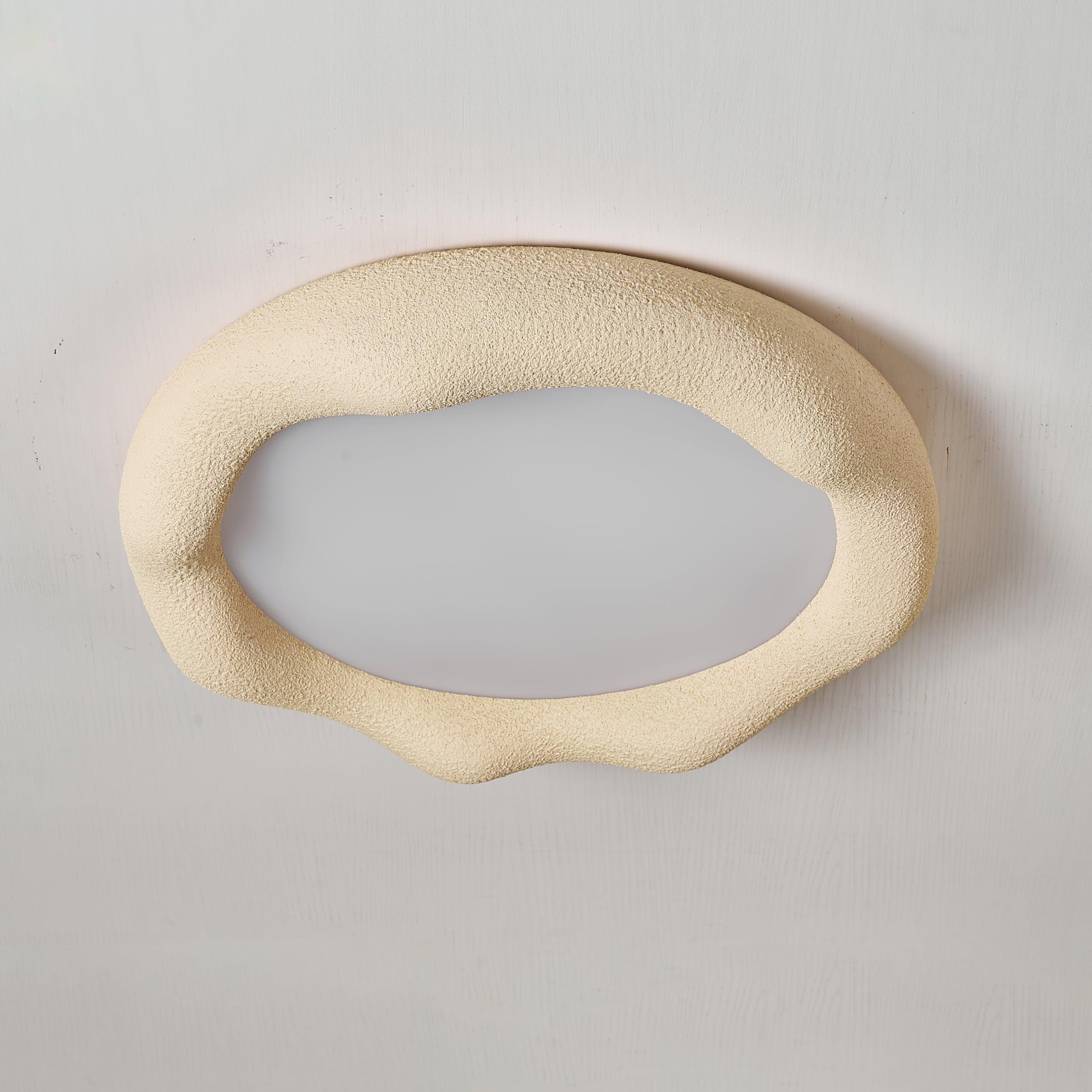 Vesperin Plafonnier en résine organique et fibre de verre, couleur beige