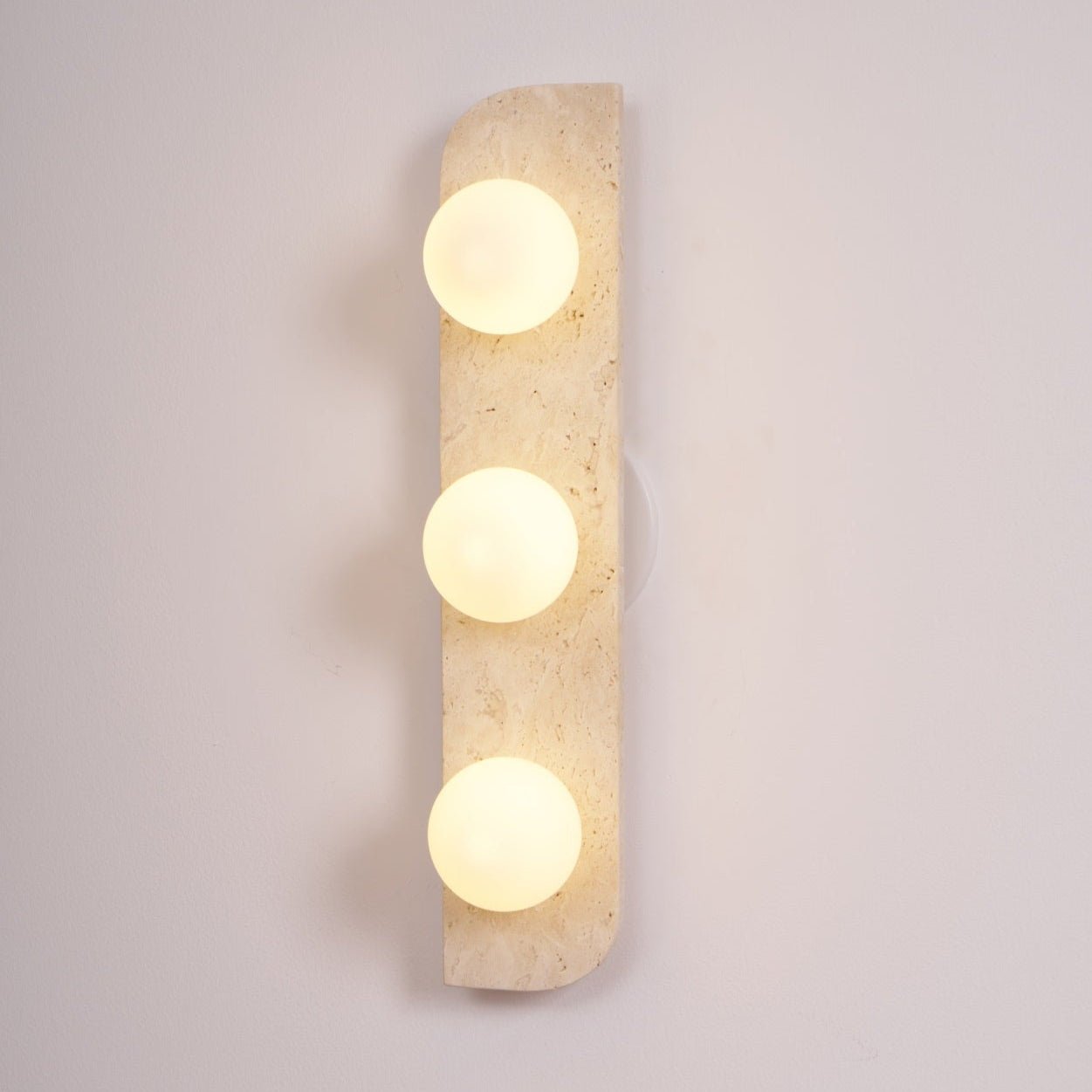 Zophaor Minimalist Travertine Plug-In Wall Light