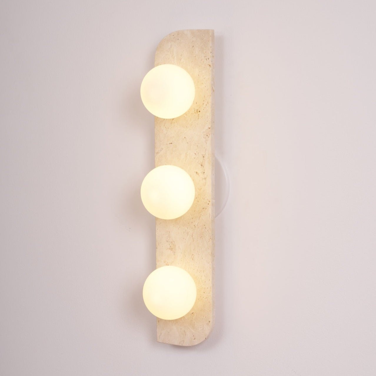 Zophaor Minimalist Travertine Plug-In Wall Light