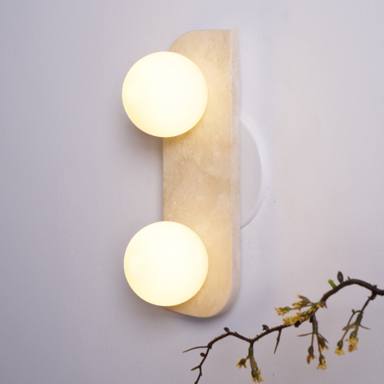 Alsilis Applique Murale Minimaliste en Travertin
