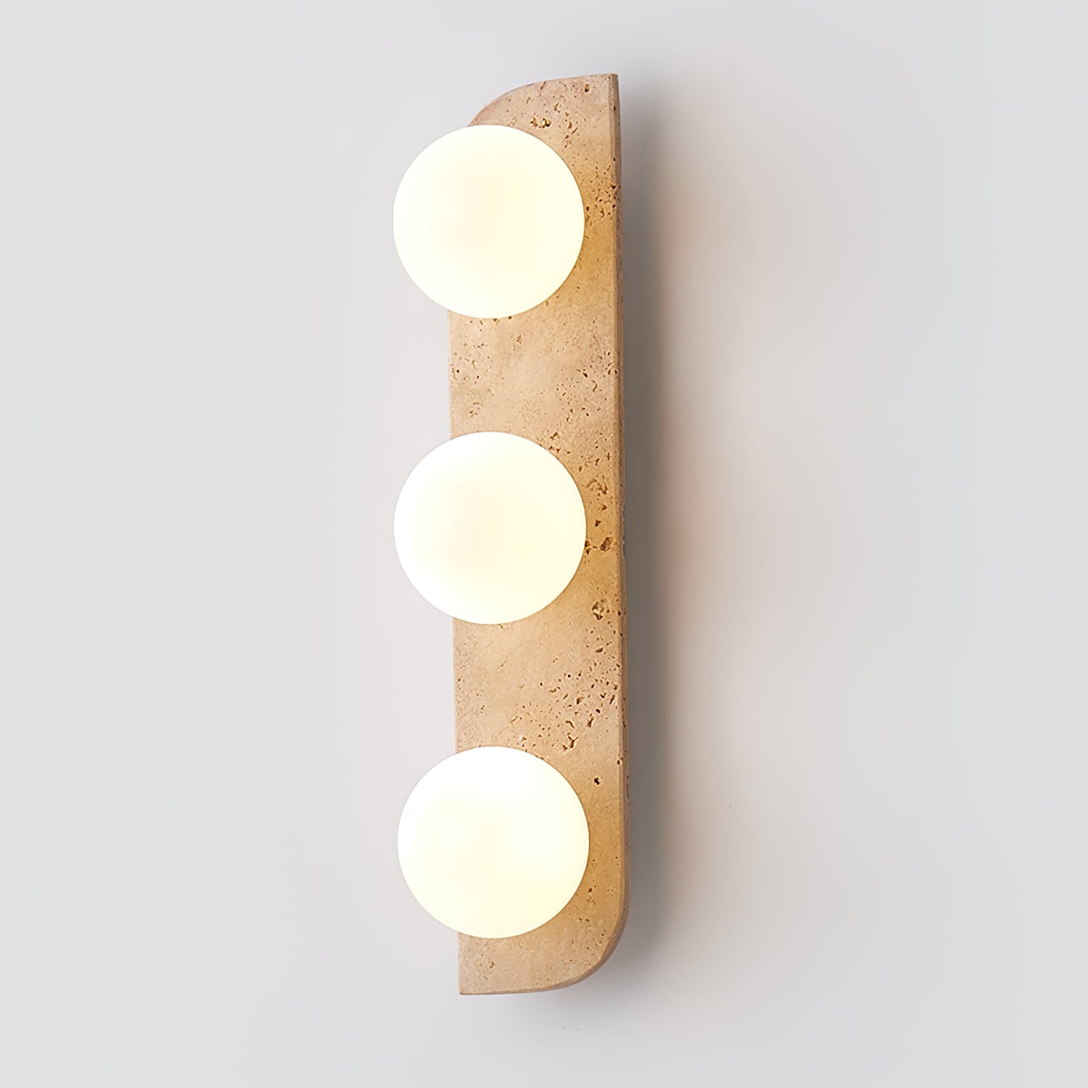 Zophaor Minimalist Travertine Plug-In Wall Light