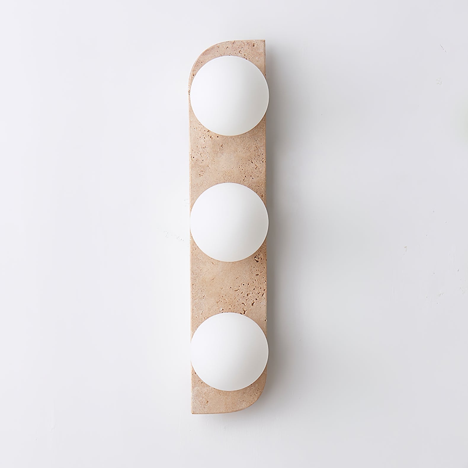 Zophaor Minimalist Travertine Plug-In Wall Light