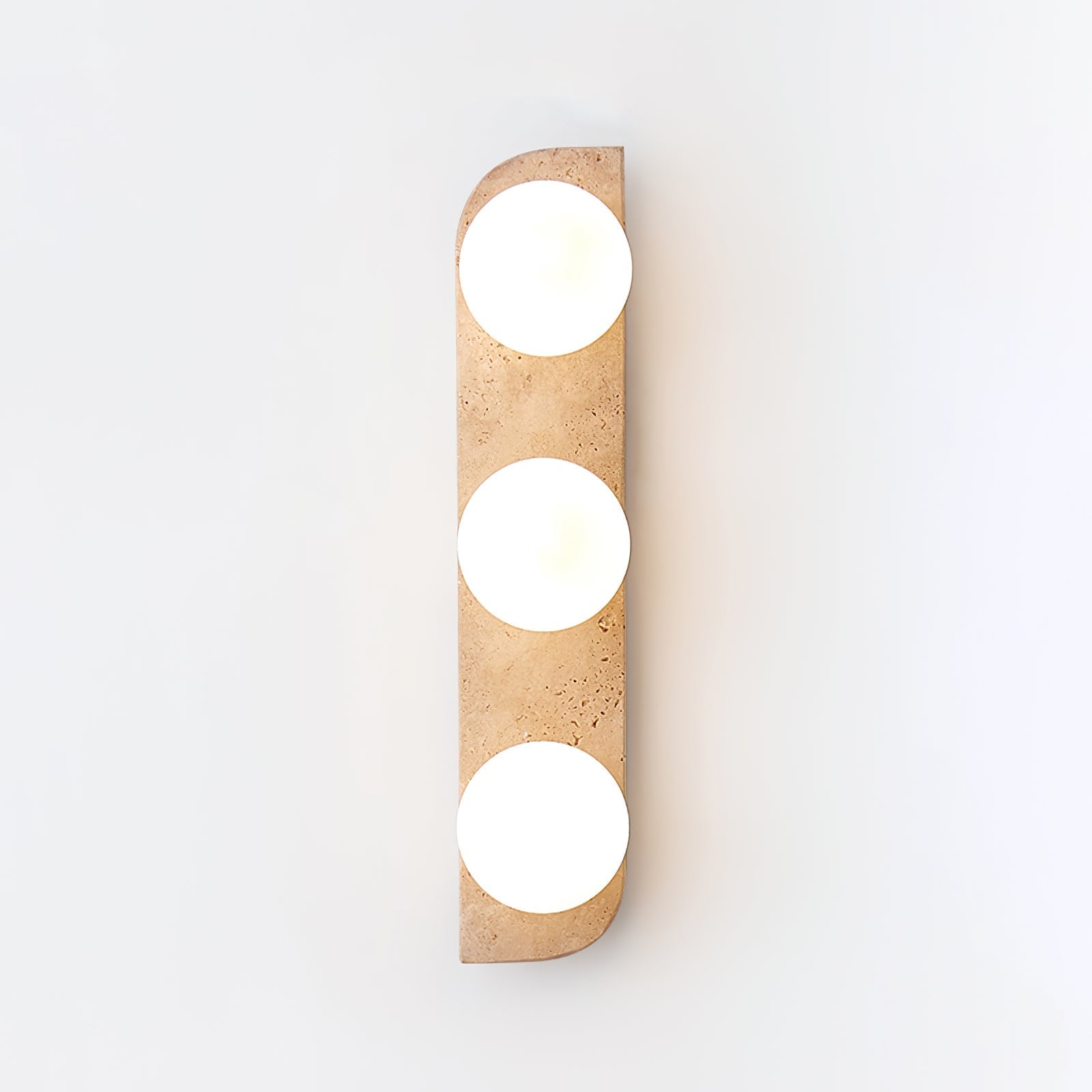 Zophaor Minimalist Travertine Plug-In Wall Light