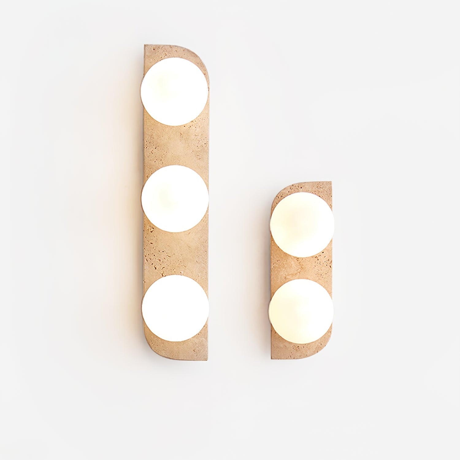 Zophaor Minimalist Travertine Plug-In Wall Light
