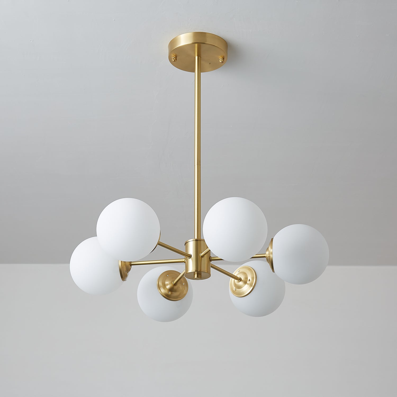 Lustra Lustre Elysium Laiton Boules Givrées