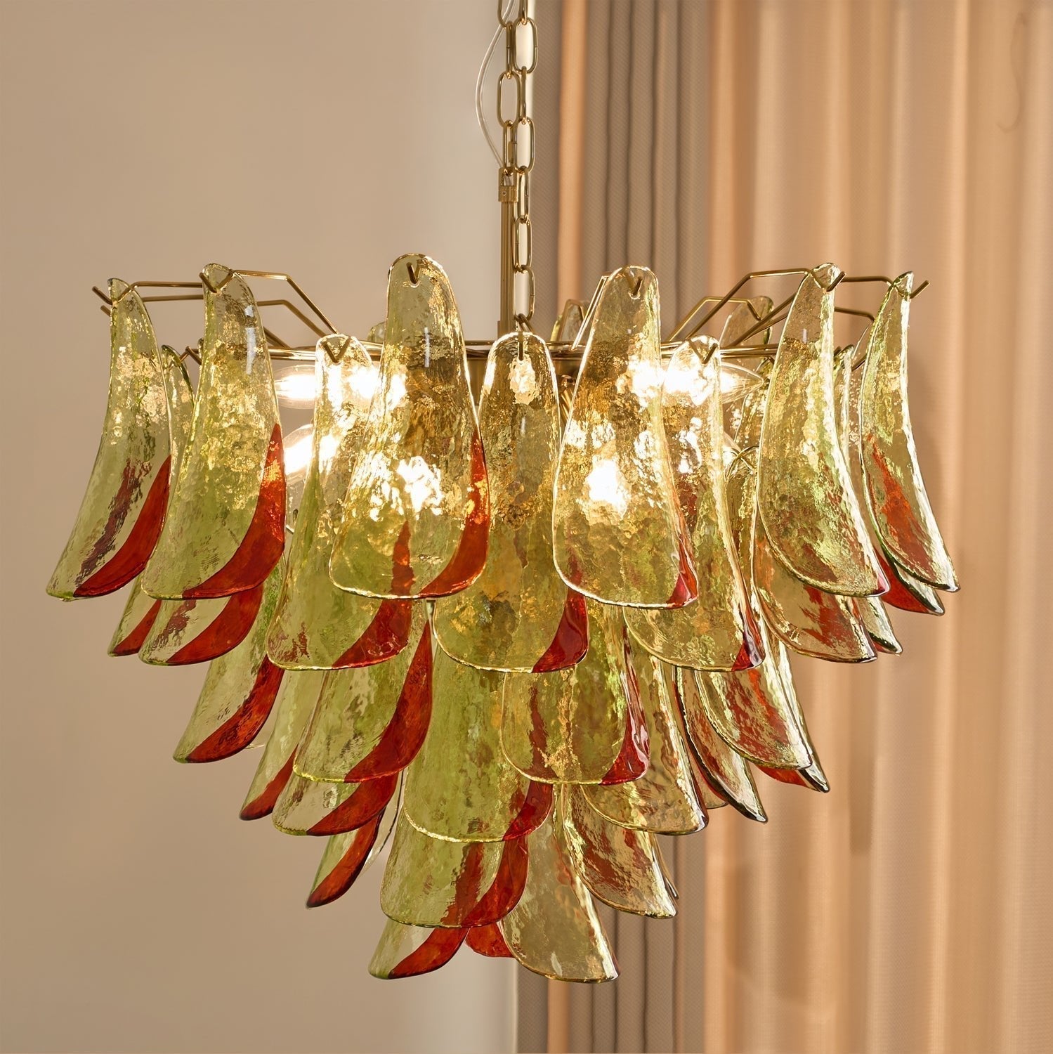 Aurora Lustre en Verre Murano Pétale Élégant