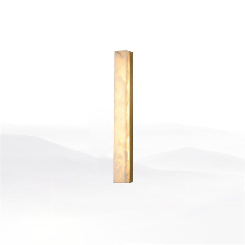 Quill Applique Murale Laiton Albâtre Minimaliste
