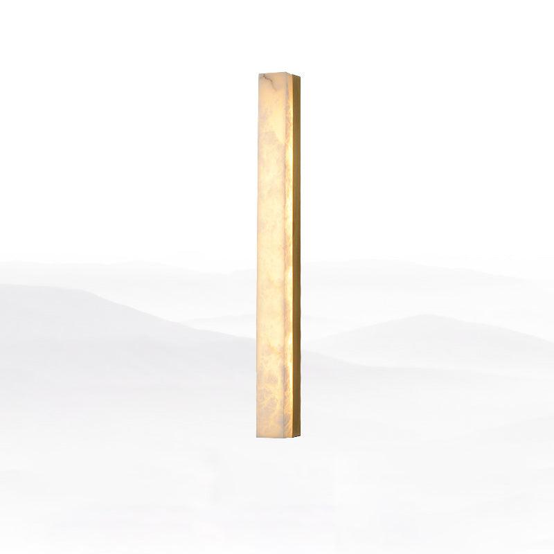 Quill Applique Murale Laiton Albâtre Minimaliste