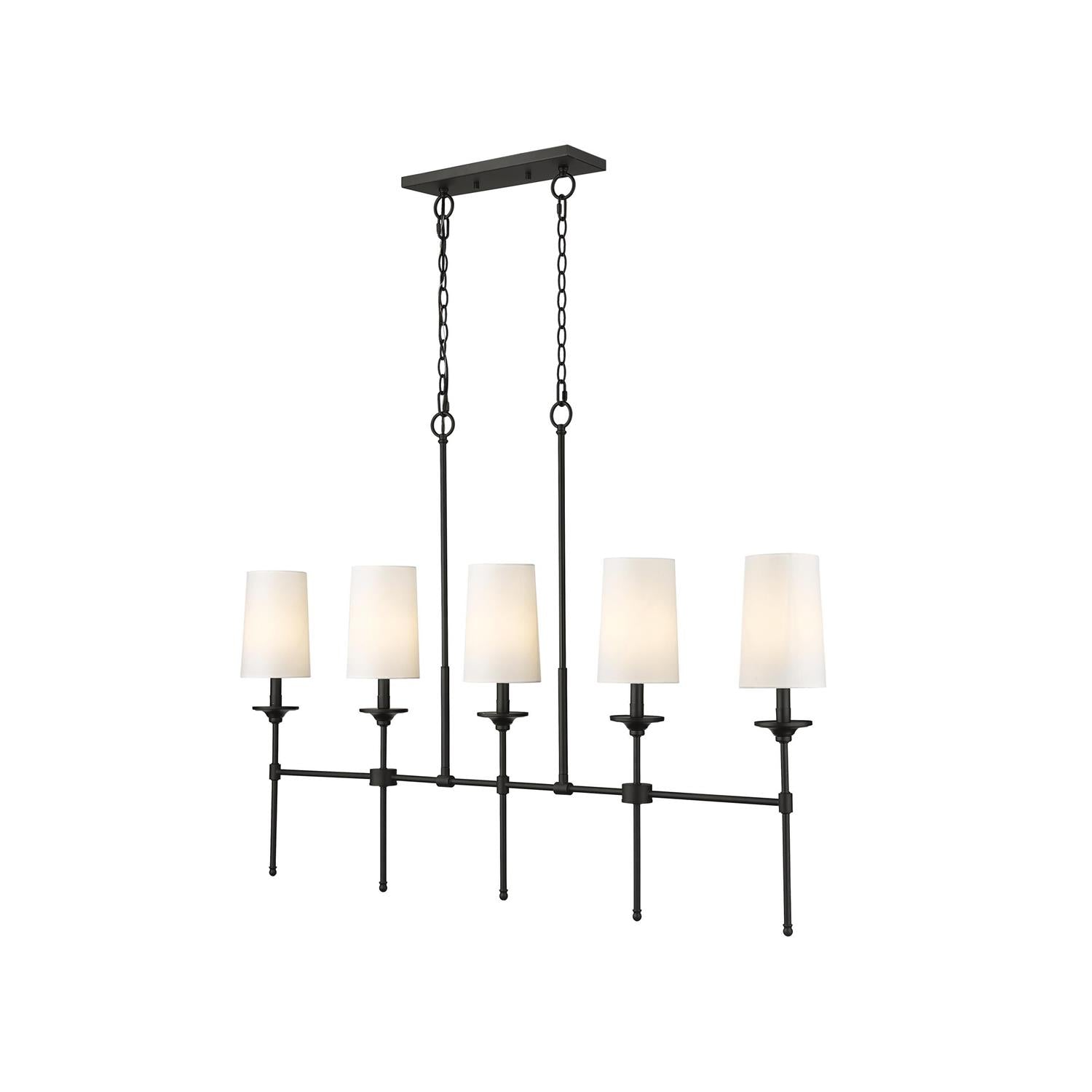 Verinyra Lustre Linéaire Laiton Tissu Vintage Industriel