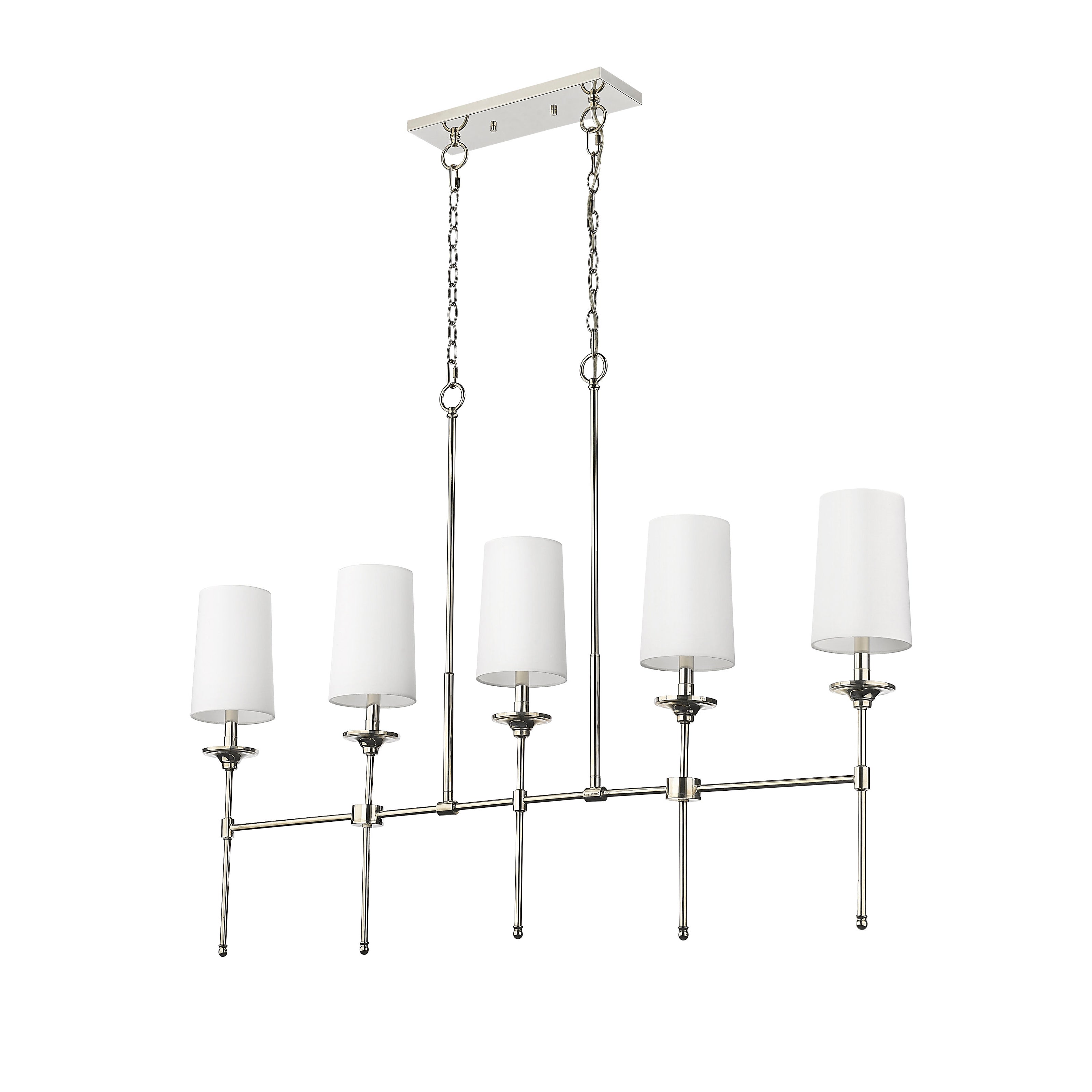 Verinyra Lustre Linéaire Laiton Tissu Vintage Industriel