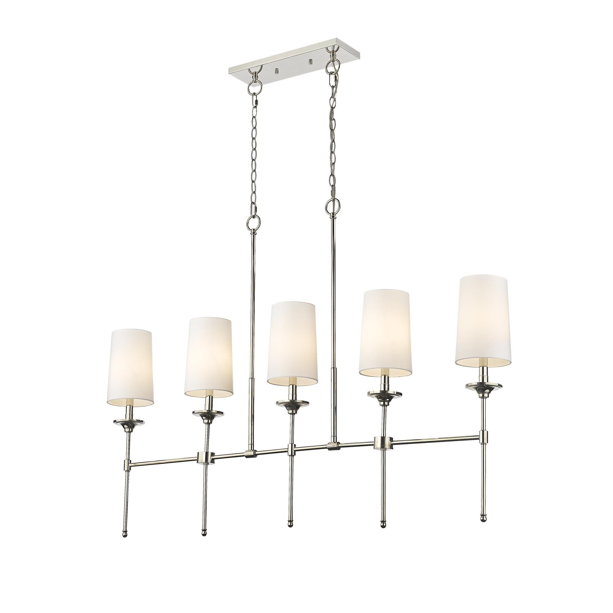 Verinyra Lustre Linéaire Laiton Tissu Vintage Industriel