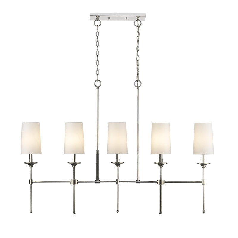 Verinyra Lustre Linéaire Laiton Tissu Vintage Industriel