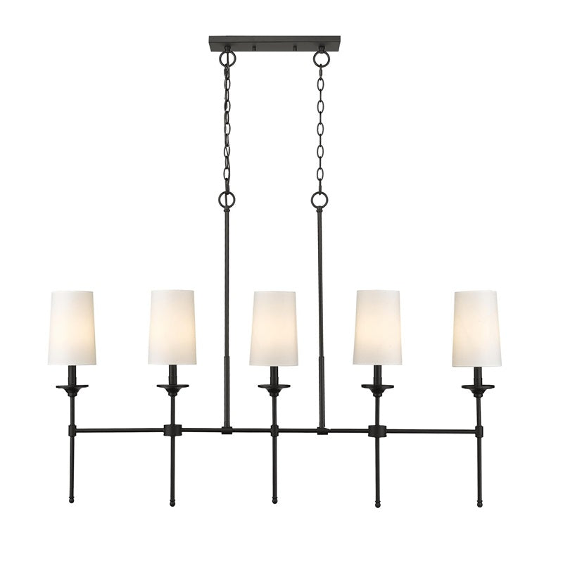 Verinyra Lustre Linéaire Laiton Tissu Vintage Industriel