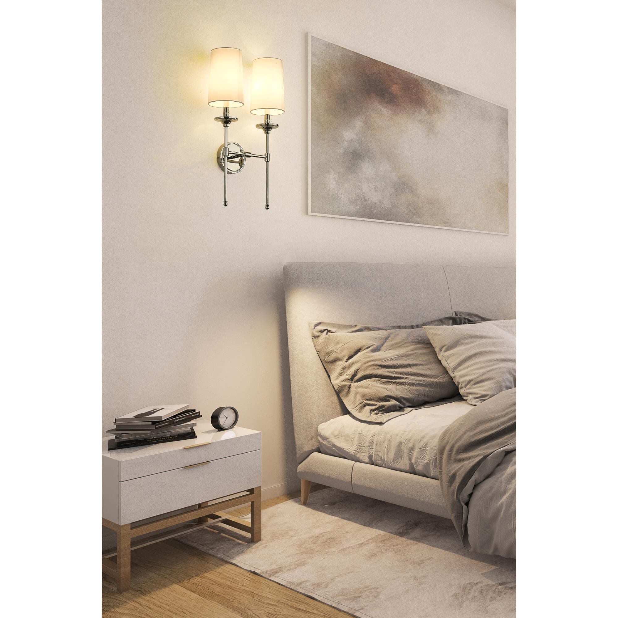 Esileth Applique Murale Laiton Tissu Vintage