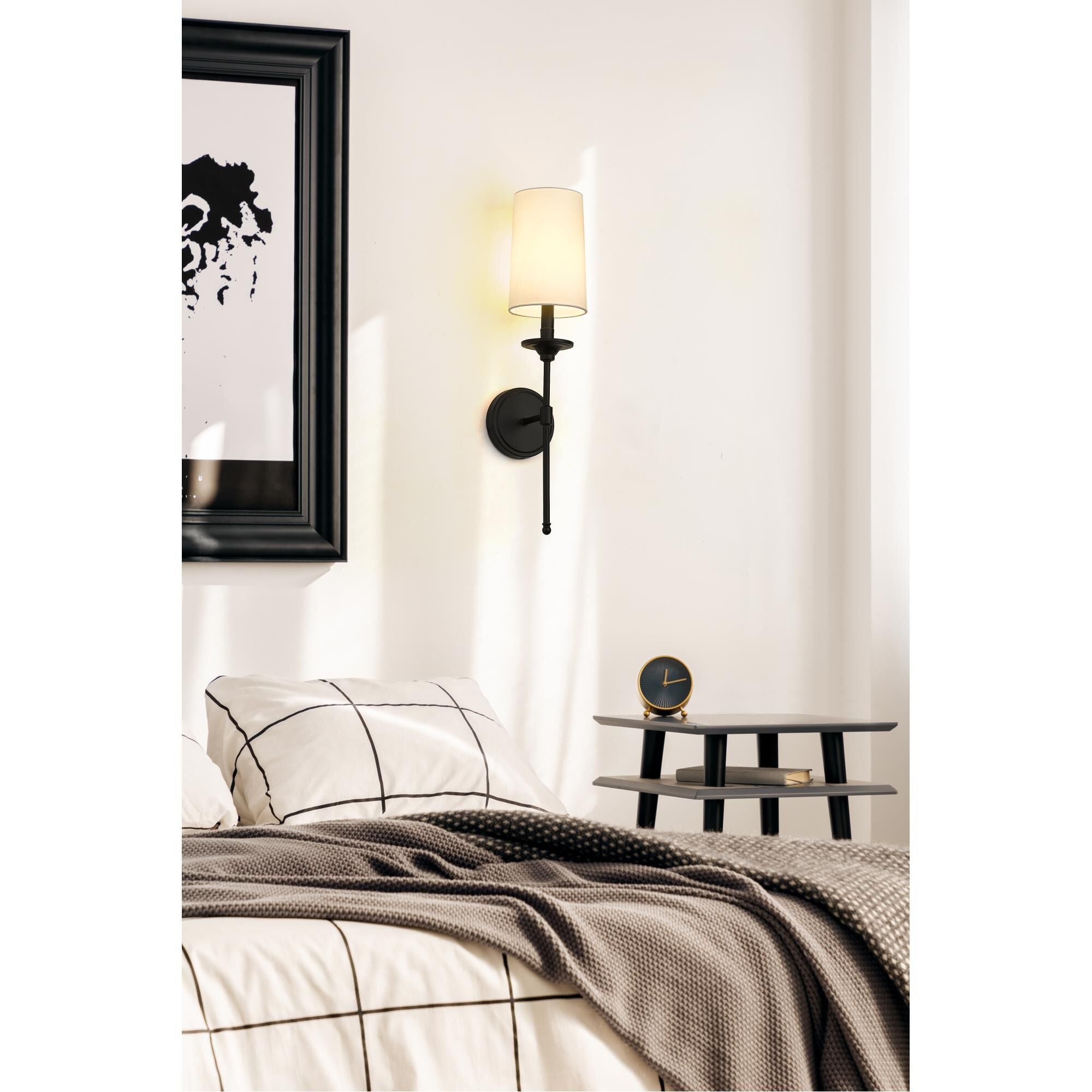 Esileth Applique Murale Laiton Tissu Vintage