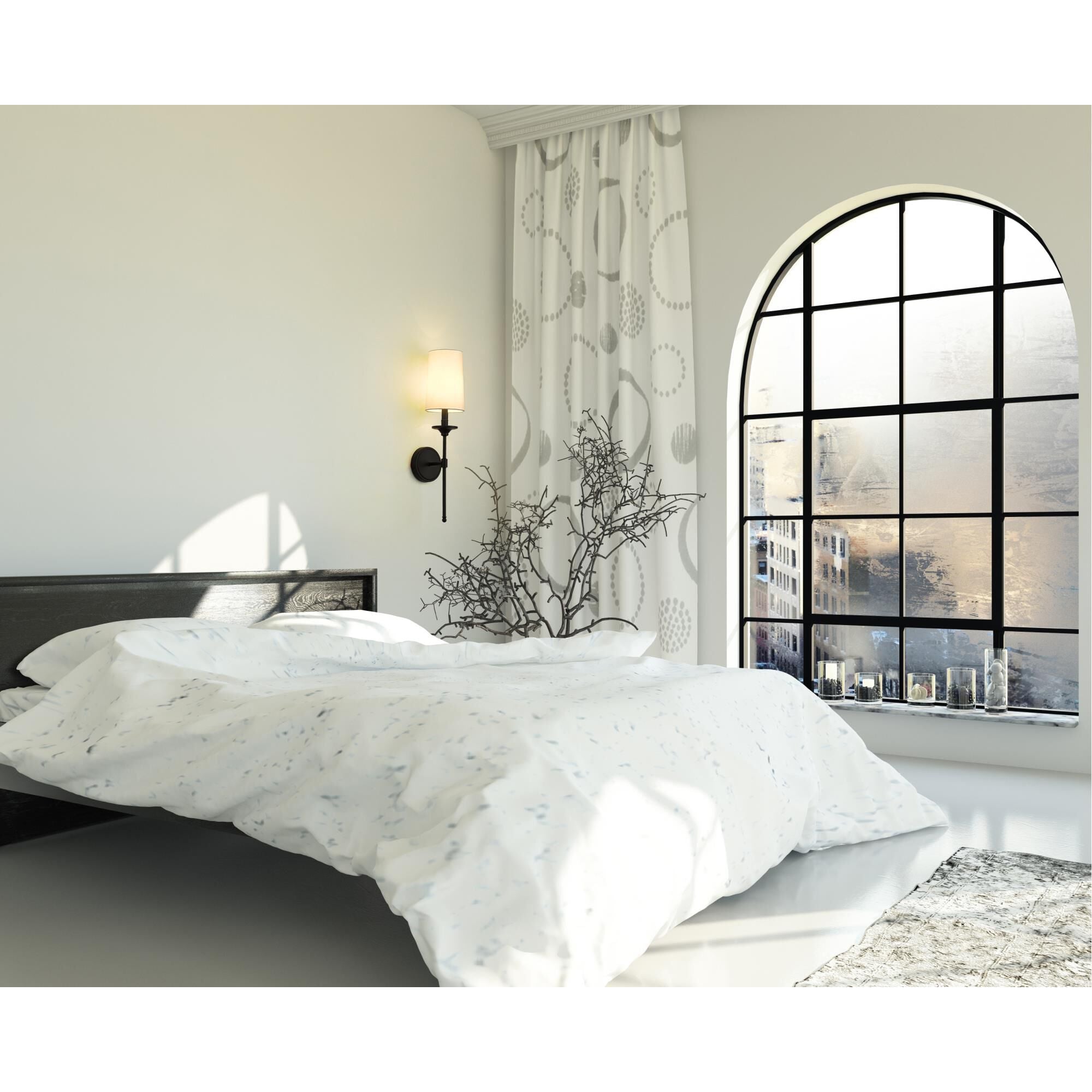 Esileth Applique Murale Laiton Tissu Vintage