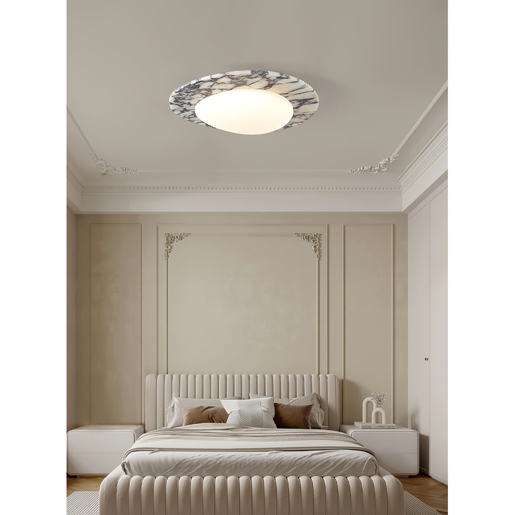 Ceraeion Plafonnier Verre Marbre Moderne Minimaliste