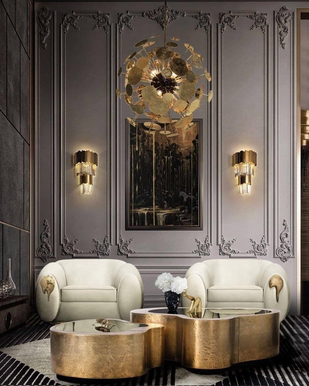 Vevyniel Postmoderne Luxe Empire Cristal Applique Murale