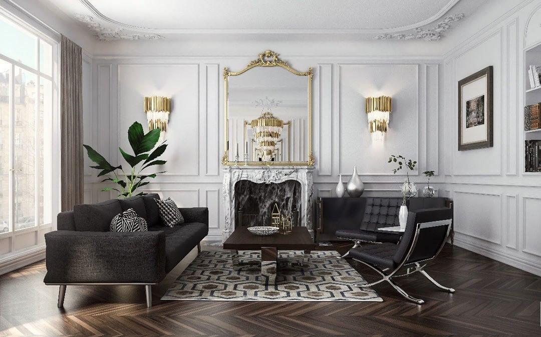Vevyniel Postmoderne Luxe Empire Cristal Applique Murale