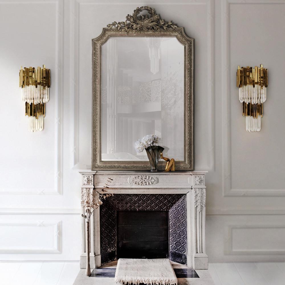 Vevyniel Postmoderne Luxe Empire Cristal Applique Murale