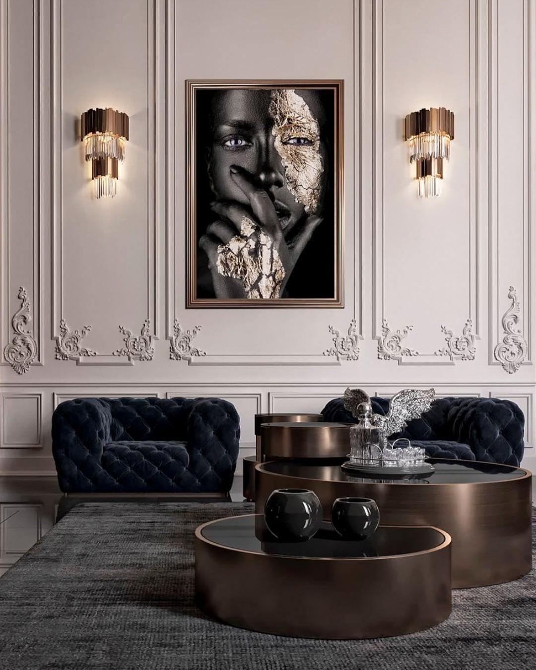 Vevyniel Postmoderne Luxe Empire Cristal Applique Murale