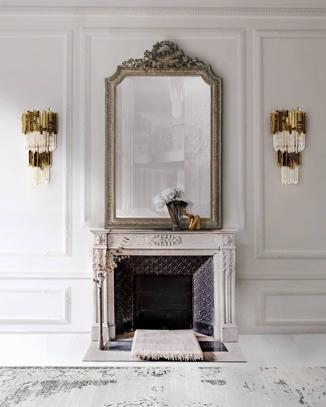 Vevyniel Postmoderne Luxe Empire Cristal Applique Murale