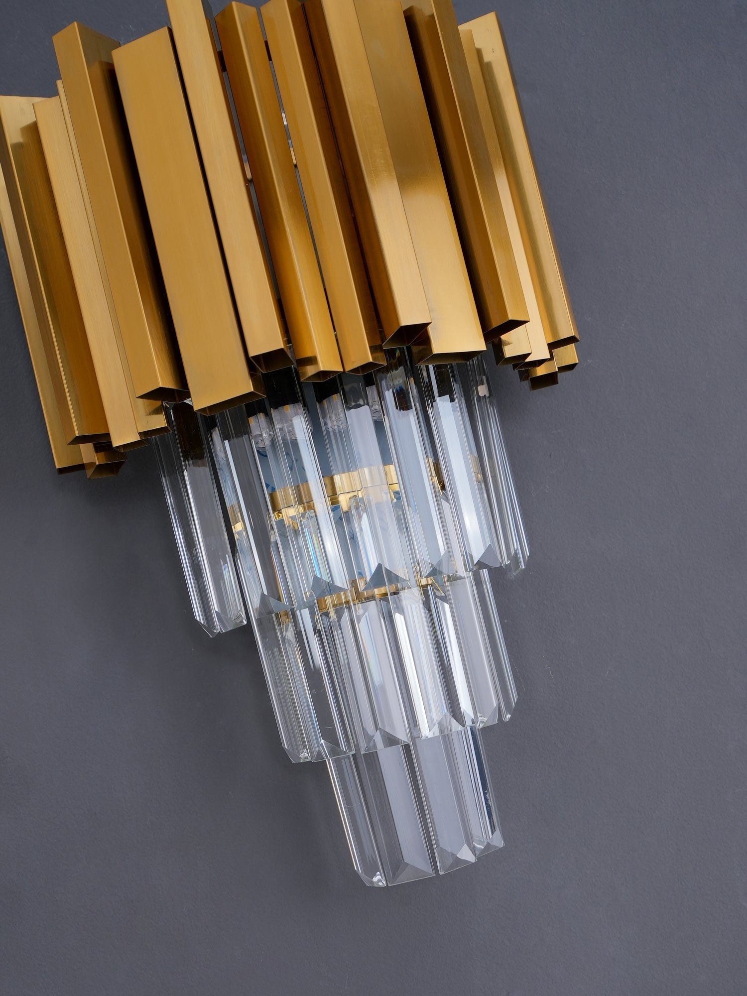 Vevyniel Postmoderne Luxe Empire Cristal Applique Murale