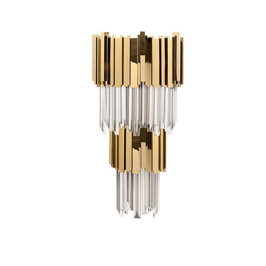 Vevyniel Postmoderne Luxe Empire Cristal Applique Murale