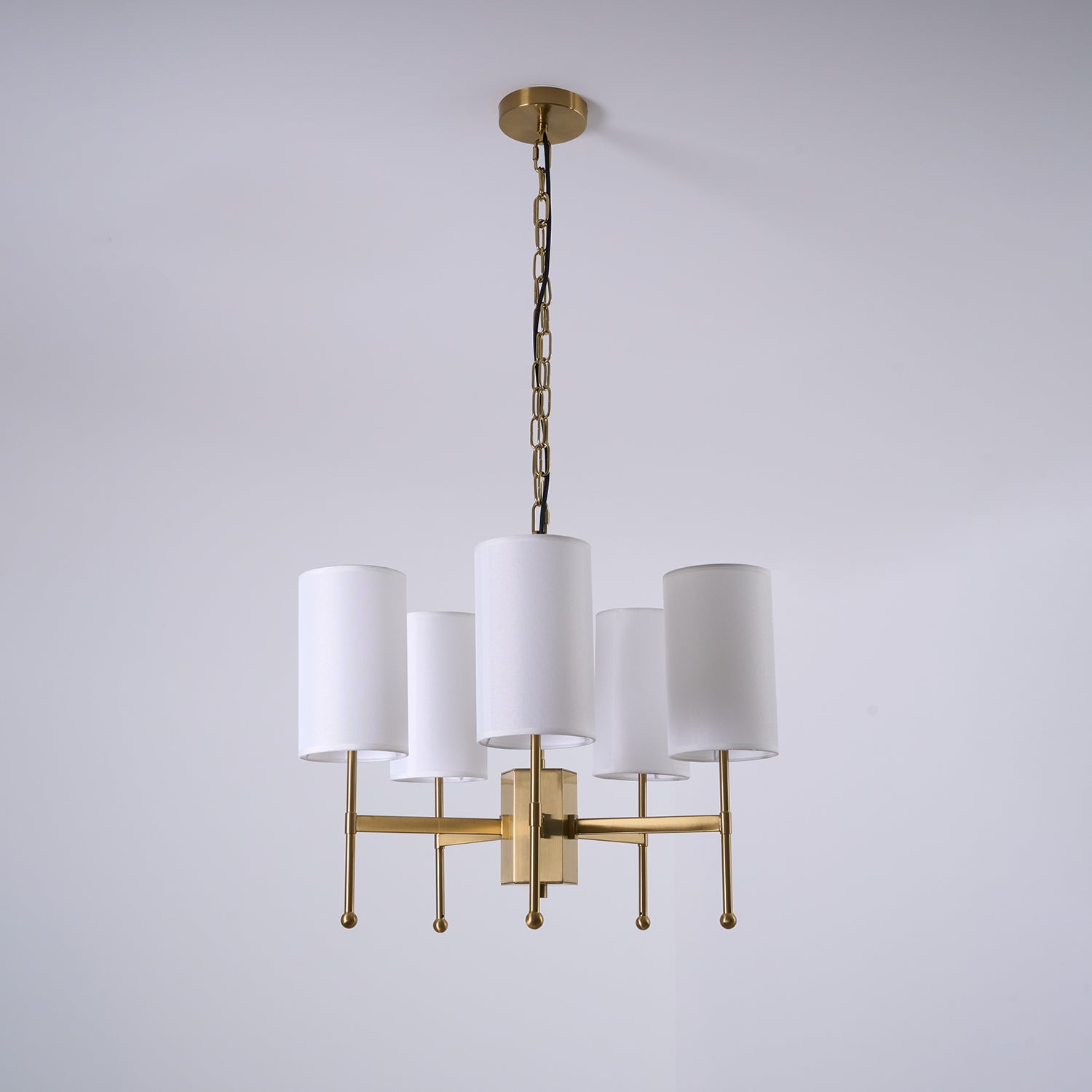 Ulcarisra Lustre en Tissu Vintage en Laiton