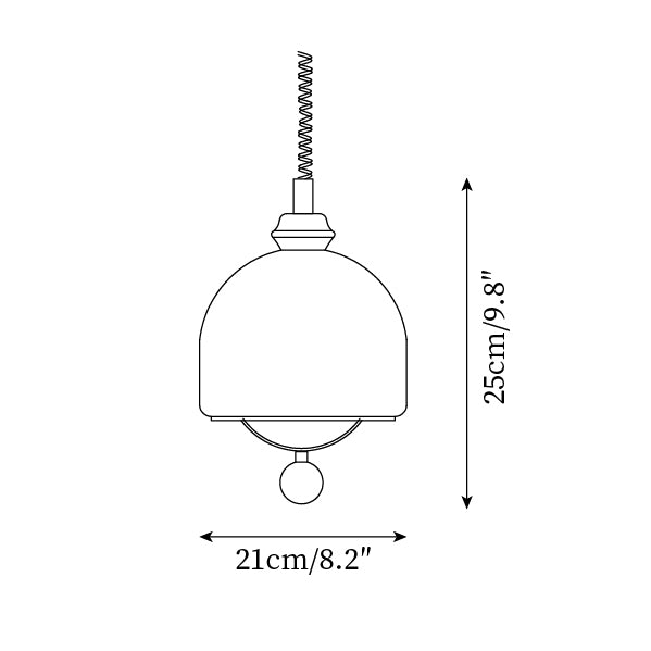 Ardelle Suspension Vintage en Verre
