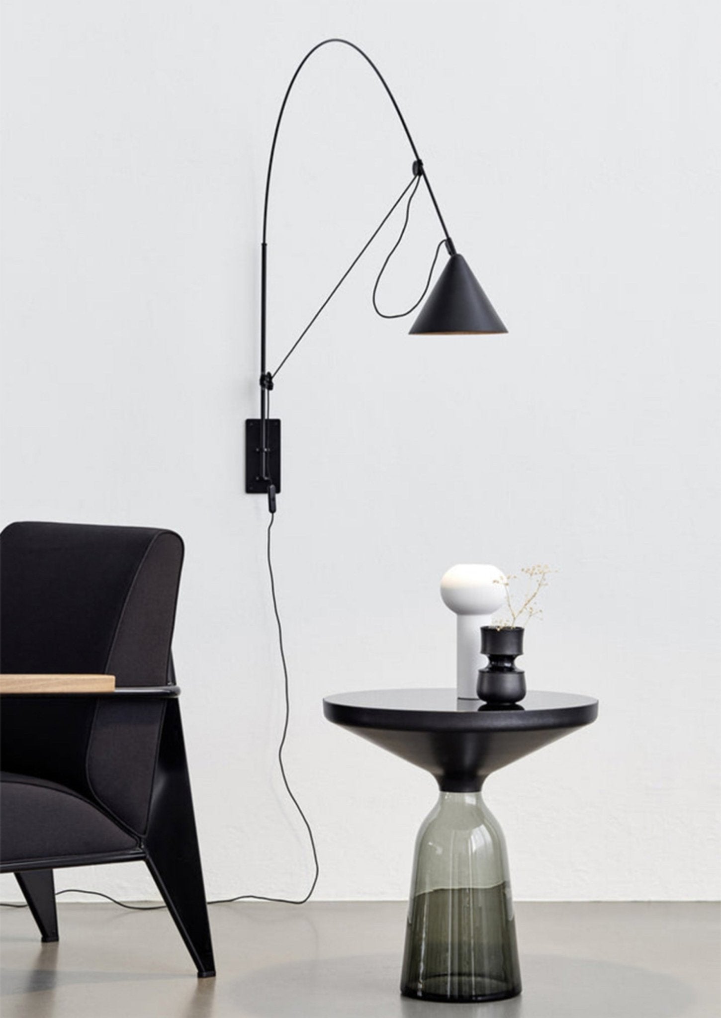 Lustra Wall Lamp Arc Cone Minimalist