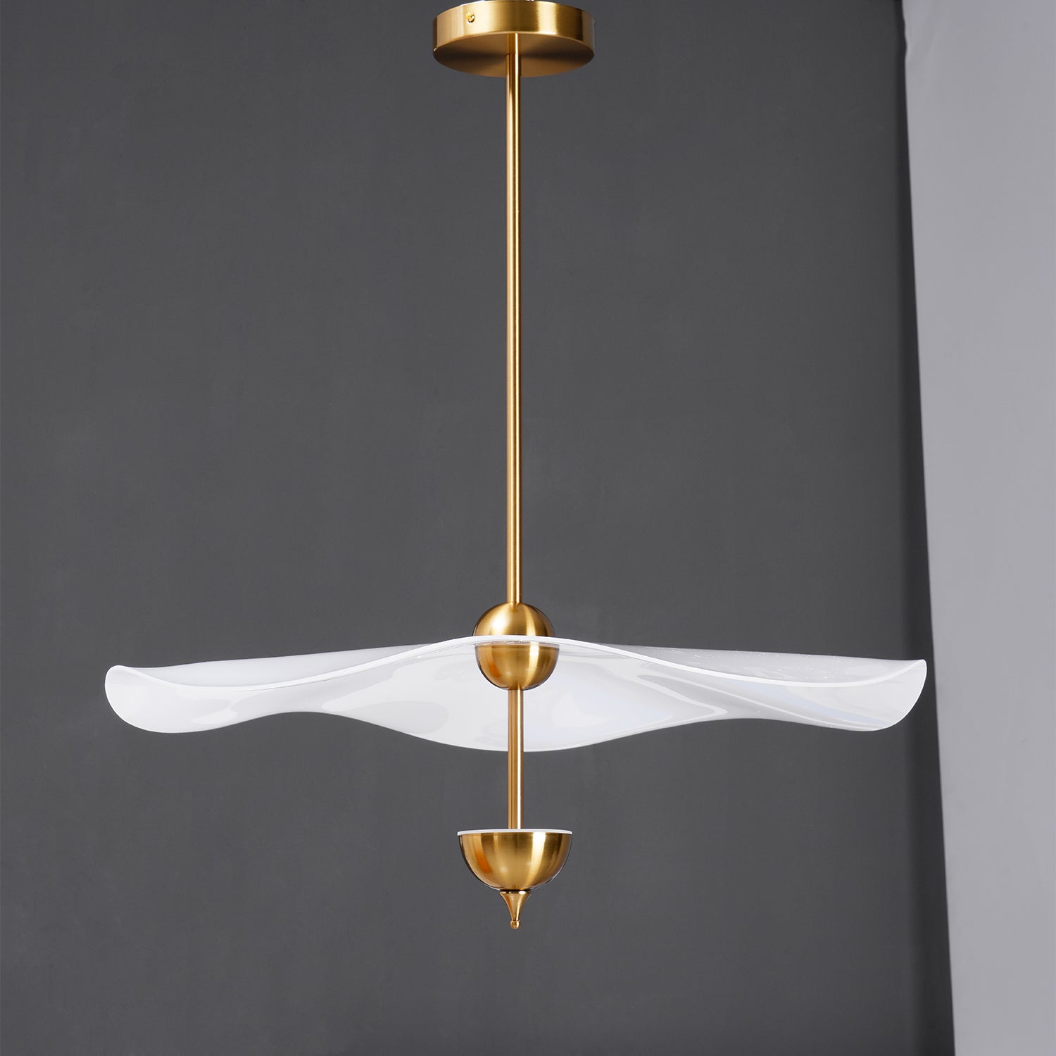 Lustra Suspension Double Biscuit pour Salon