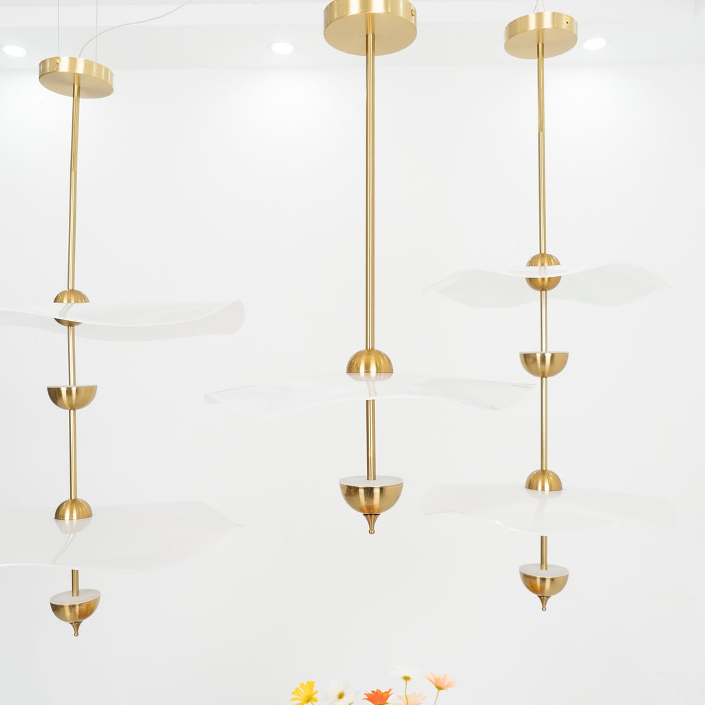 Lustra Suspension Double Biscuit pour Salon