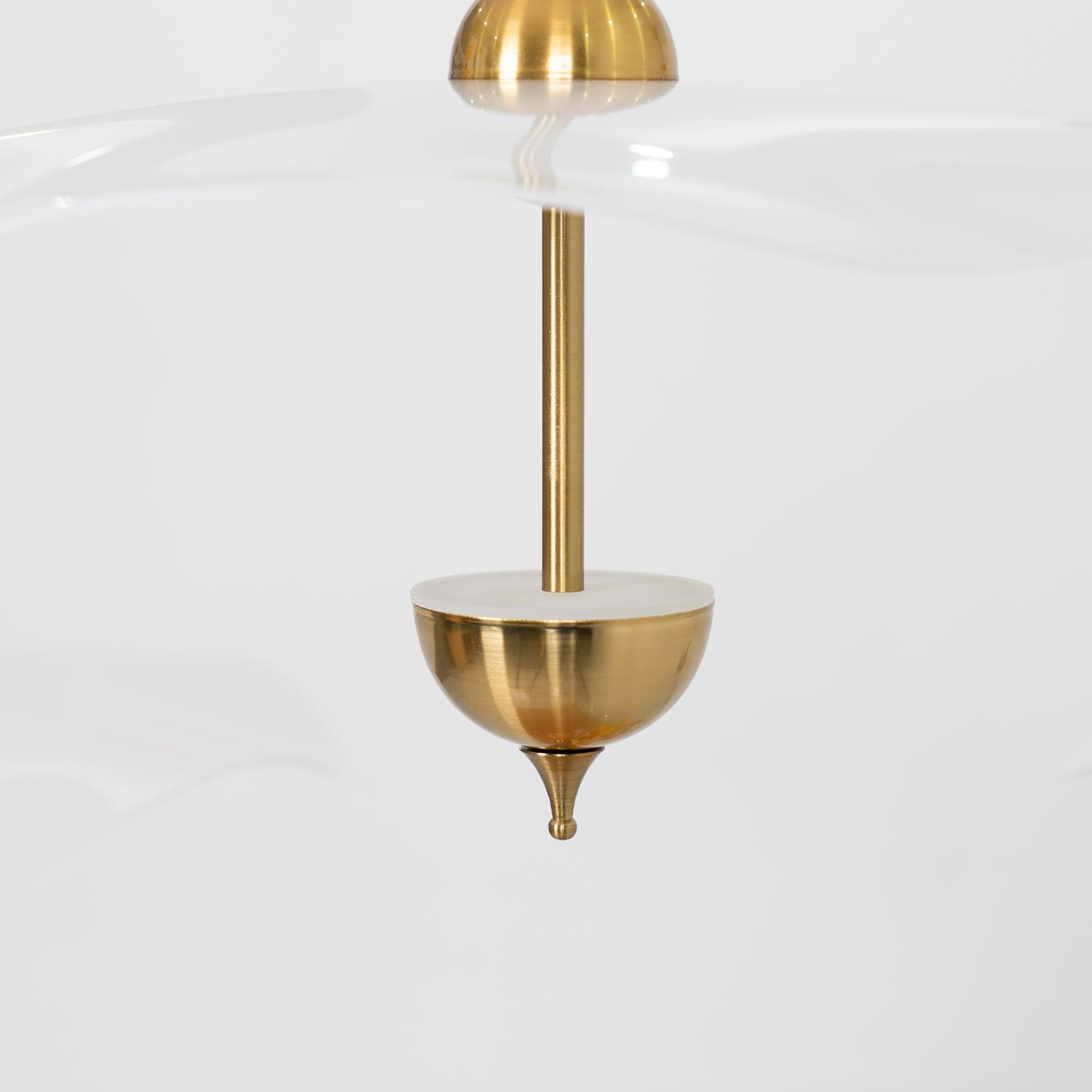 Lustra Suspension Double Biscuit pour Salon
