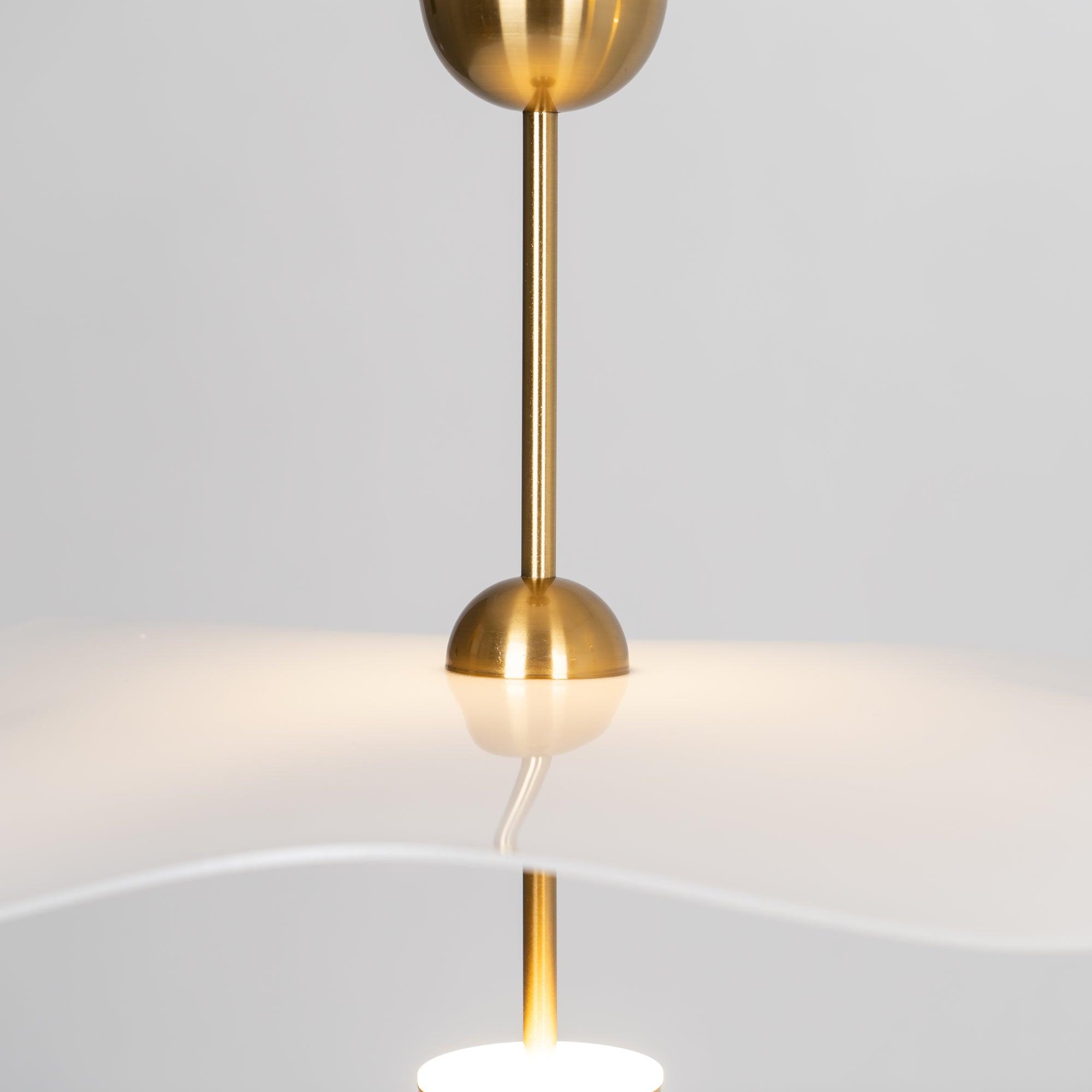Lustra Suspension Double Biscuit pour Salon