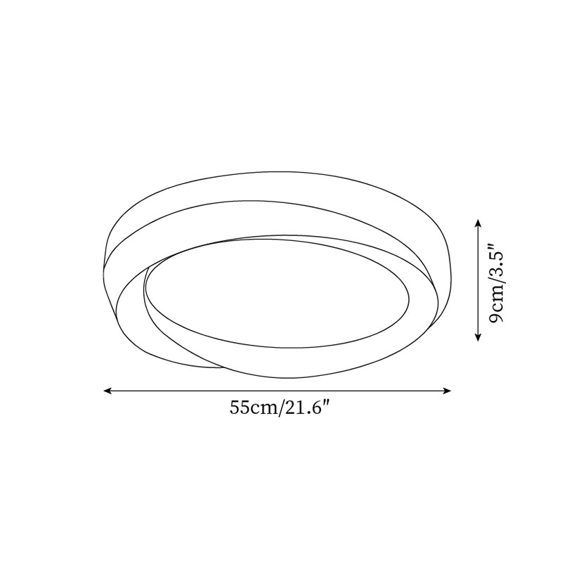 Prism Plafonnier Minimaliste Résine Douce