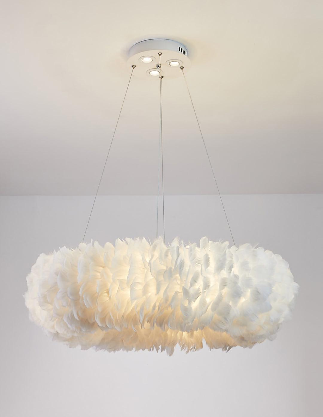 Goose Lampe suspendue à plumes