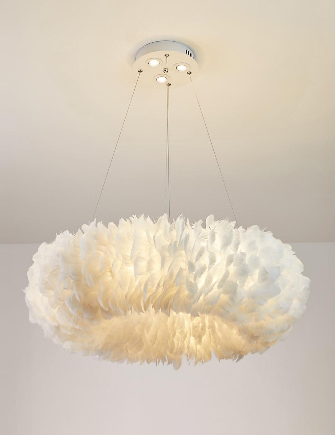 Goose Lampe suspendue à plumes